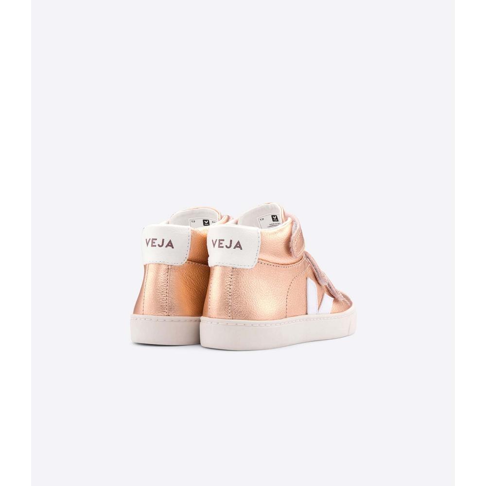 Kids' Veja ESPLAR MID CHROMEFREE High Tops Gold | SG 697KOR